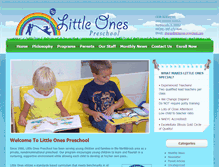 Tablet Screenshot of littleones-preschool.com